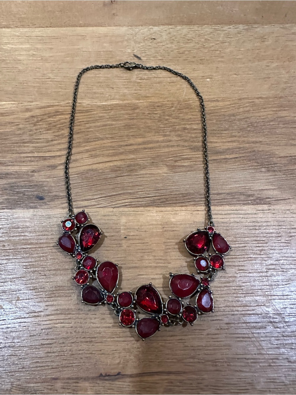 Red Statement Necklace - Women's Jewelry